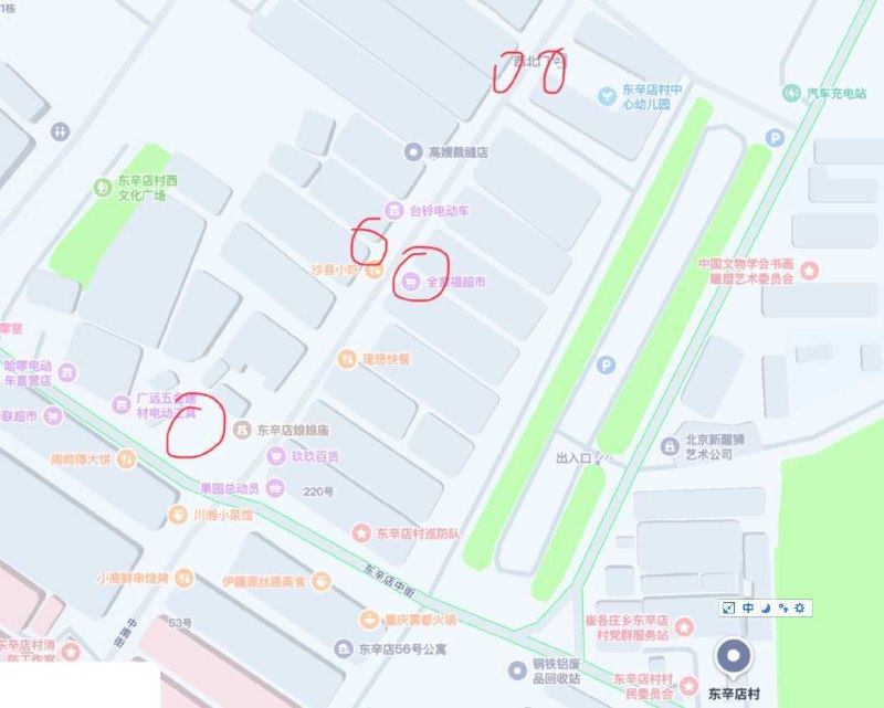 北京 朝阳 东辛店村站街。图片